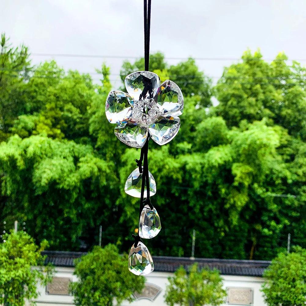 3D Flower Crystal Car Pendant Lucky Hanging Ornament Glass Clear Crystals Bead Prisms Suncatcher Fashion Car Interior Decoration
3D Flower Crystal Car Pendant Lucky Hanging Ornament Glass Clear Crystals Bead Prisms Suncatcher Fashion Car Interior Decoration
