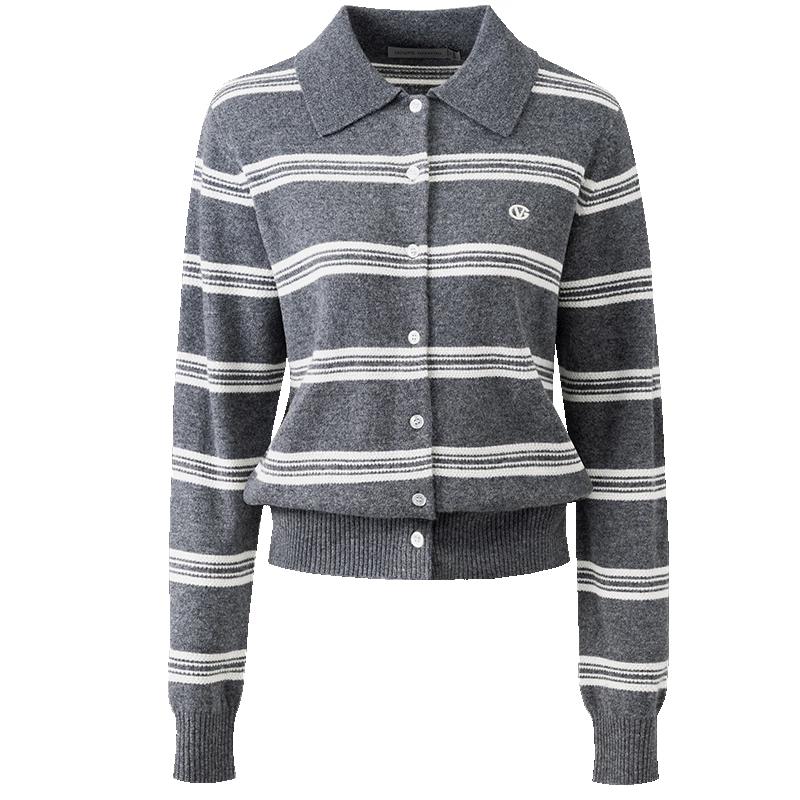 Giovanni Valentino Women s 100% Wool Striped Knitted Cardigan M
Giovanni Valentino Women s 100% Wool Striped Knitted Cardigan M