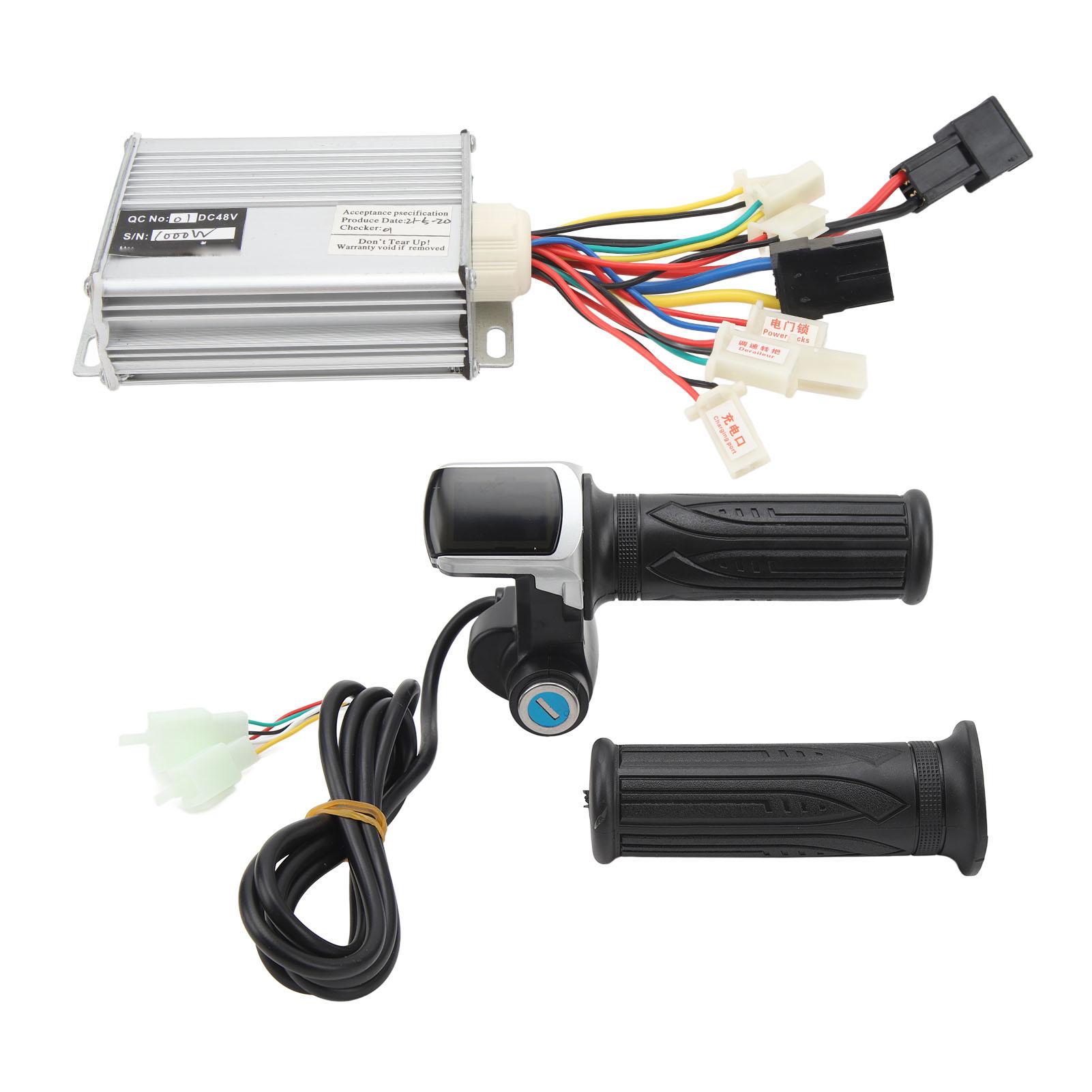 Electric Bicycle Controller Set 48V 1000W with Twist Throttle Electric Bike Controller Grip Set for Electric Bicycle Tricycle Motorcycle
Electric Bicycle Controller Set 48V 1000W with Twist Throttle Electric Bike Controller Grip Set for Electric Bicycle Tricycle Motorcycle