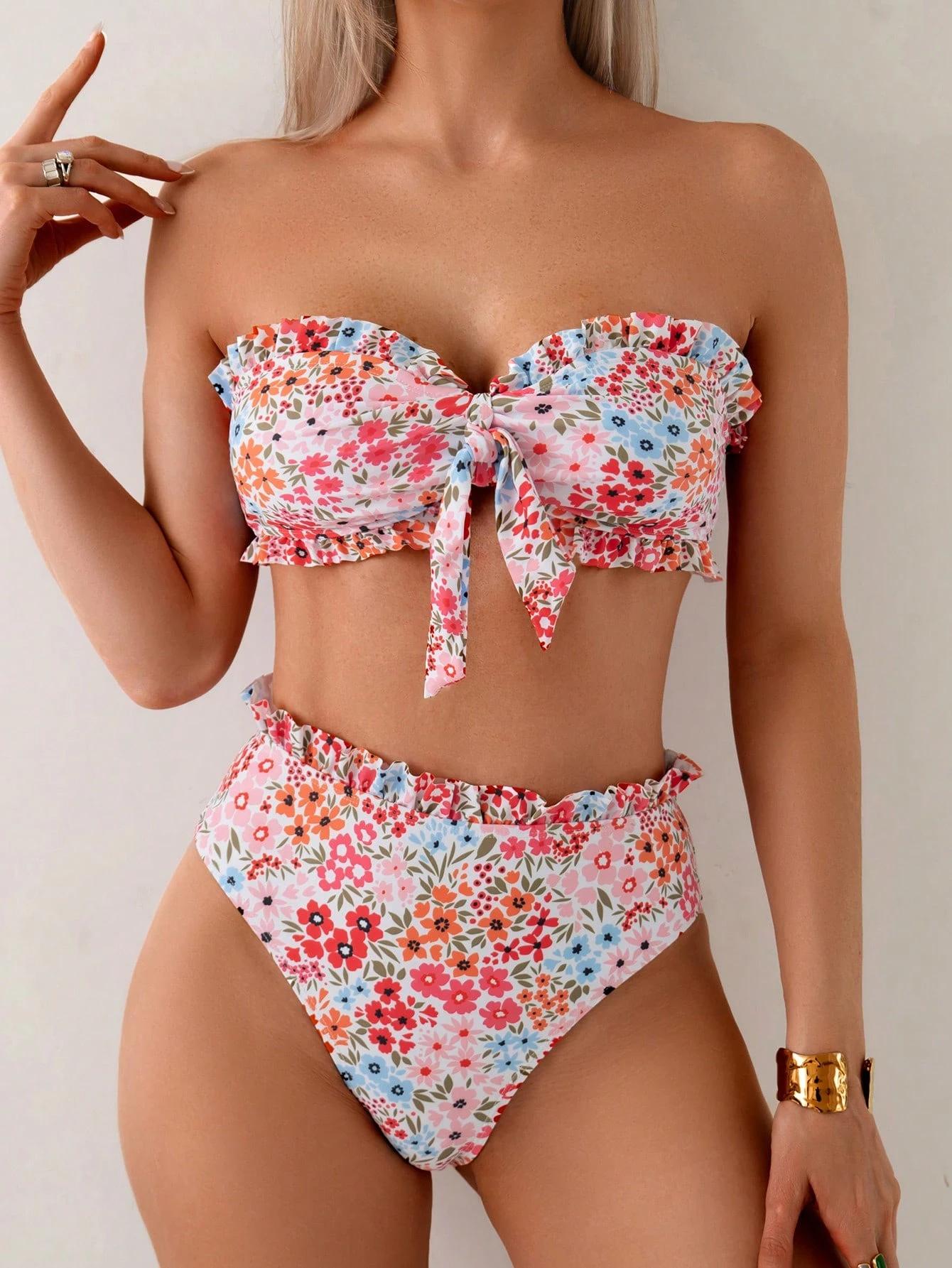 European And American Trend Printing Split Swimsuit Female Sexy Fungus Edge Bikini Suit XL
European And American Trend Printing Split Swimsuit Female Sexy Fungus Edge Bikini Suit XL