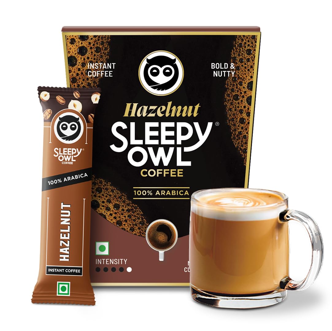 Кофе Sleepy Owl Фундук Сублимированный в Пакетиках | 20 г - Упаковка 10 x 2 г Пакетиков с Растворимым Кофе | 100% Зерна Арабики | Ароматные Кофейные Пакетики
Кофе Sleepy Owl Фундук Сублимированный в Пакетиках | 20 г - Упаковка 10 x 2 г Пакетиков с Растворимым Кофе | 100% Зерна Арабики | Ароматные Кофейные Пакетики