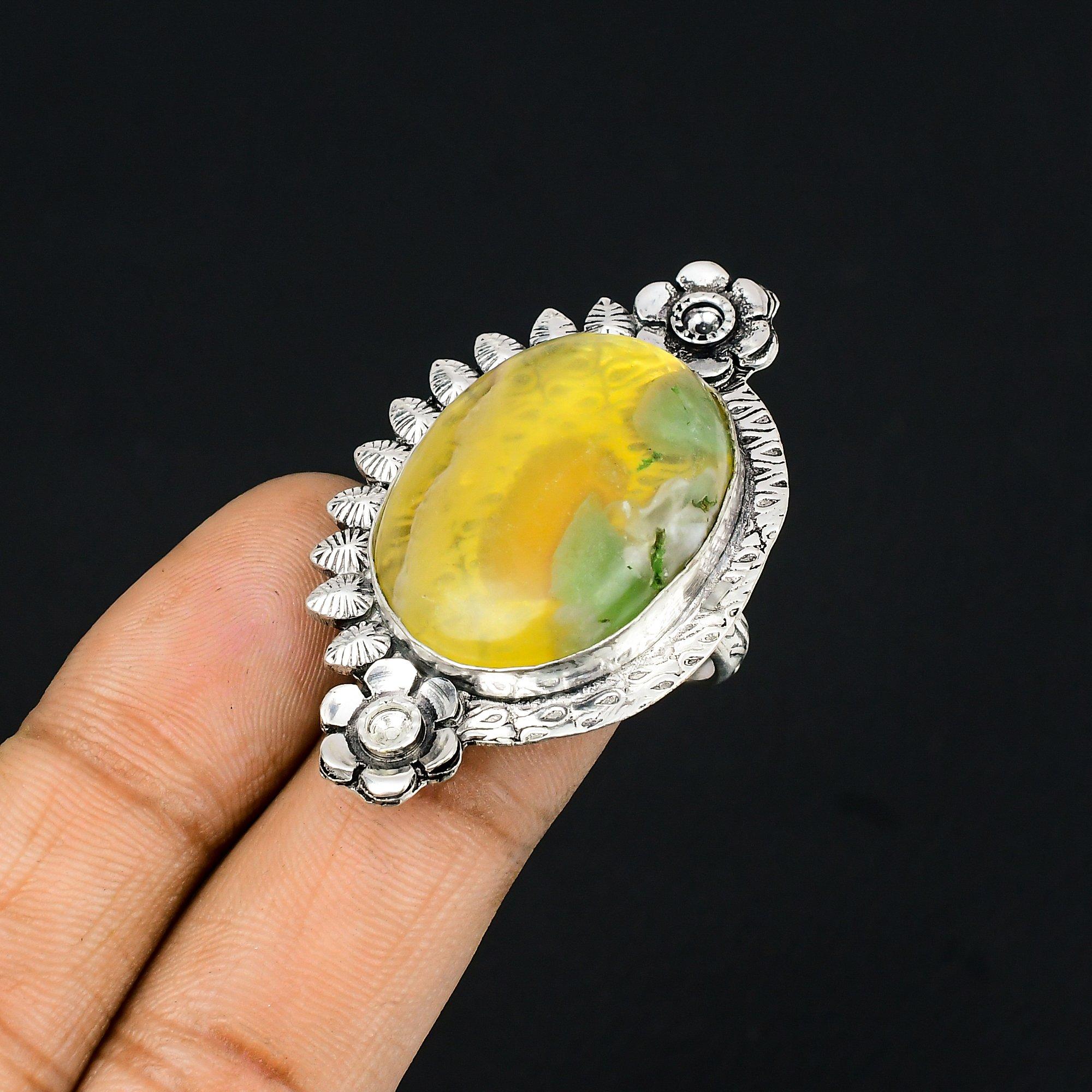 Natural Multi Fluorite 925 Silver Stackable Flower Ring Size 8.5 For Women 8.5
Natural Multi Fluorite 925 Silver Stackable Flower Ring Size 8.5 For Women 8.5