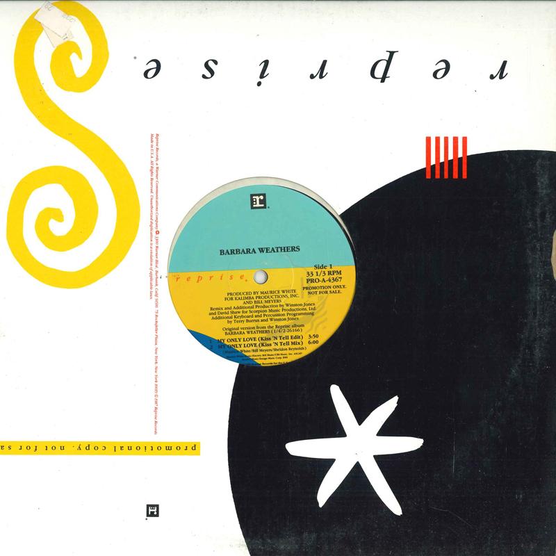 12-дюймовая пластинка BARBARA WEATHERS - My Only Love 021824 REPRISE RECORDS 1990 US Танцевальная и Электронная Б/У
12-дюймовая пластинка BARBARA WEATHERS - My Only Love 021824 REPRISE RECORDS 1990 US Танцевальная и Электронная Б/У