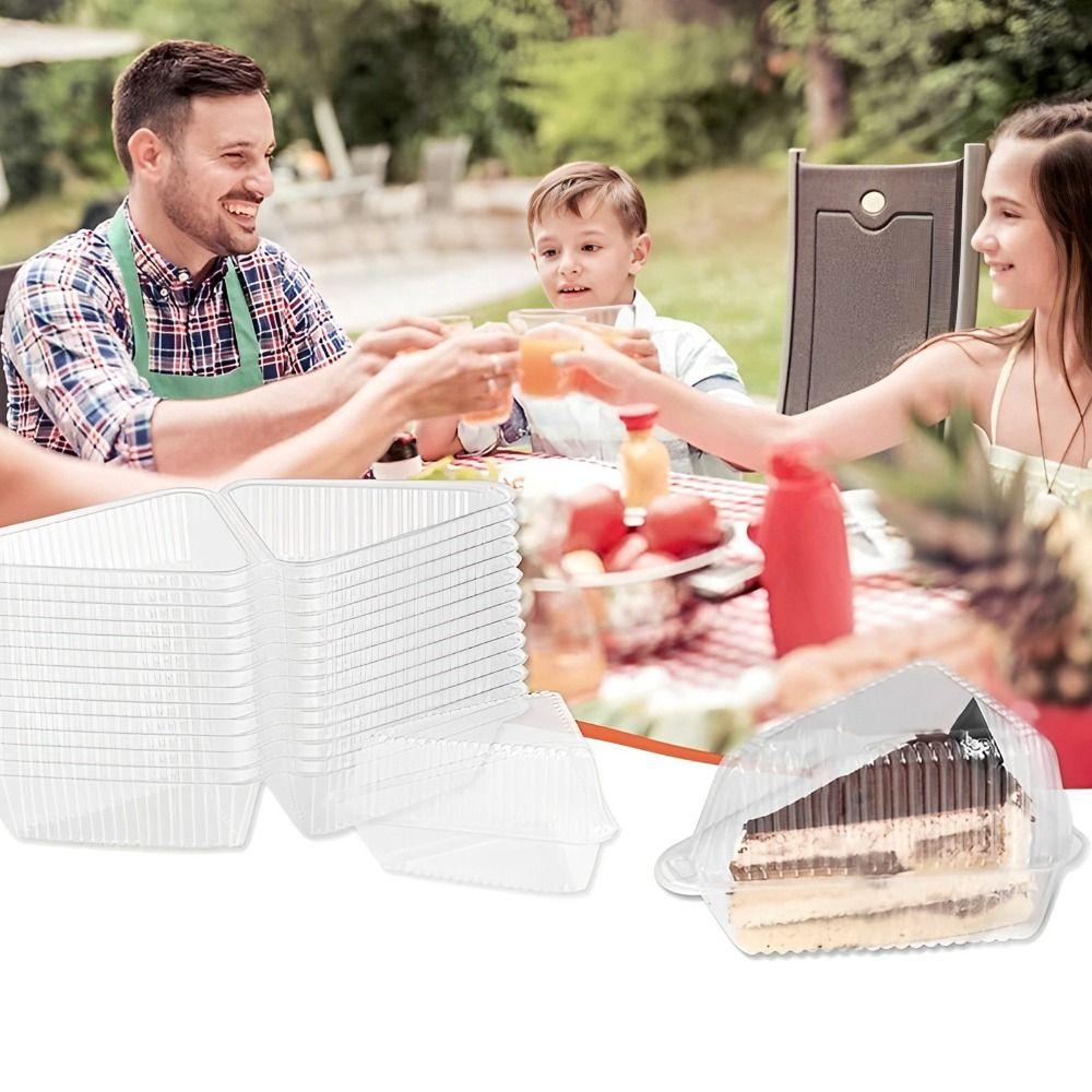50pcs Plastic Cake Slice Boxes Triangular Cheesecake Take Out Box Sandwich Packing Box Bakery
50pcs Plastic Cake Slice Boxes Triangular Cheesecake Take Out Box Sandwich Packing Box Bakery