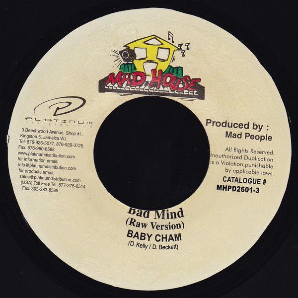 7inch Record BABY CHAM - Bad Mind MHPD26013 Mad House 2002 Jamaica Reggae, Ska & Dub Used
7inch Record BABY CHAM - Bad Mind MHPD26013 Mad House 2002 Jamaica Reggae, Ska & Dub Used