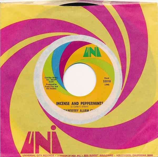 7inch Record STRAWBERRY ALARM CLOCK - Incense And Peppermints 55018 UNI Records 1967 US Rock Used
7inch Record STRAWBERRY ALARM CLOCK - Incense And Peppermints 55018 UNI Records 1967 US Rock Used