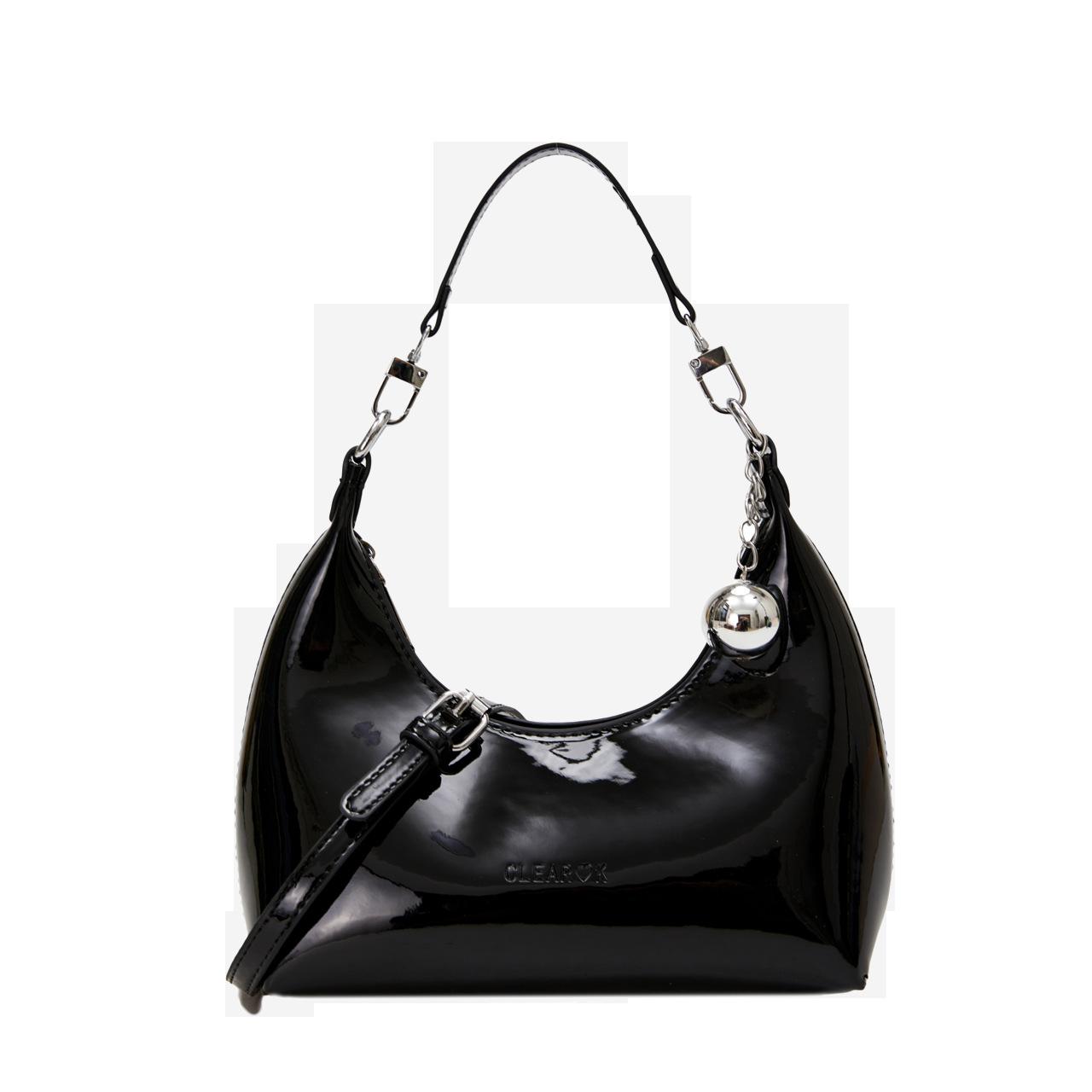 Женская сумка подмышку 2025 новая летняя модная нишевая дизайнерская в этом году популярная сумка-мессенджер на плечо от интернет-знаменитости чёрный