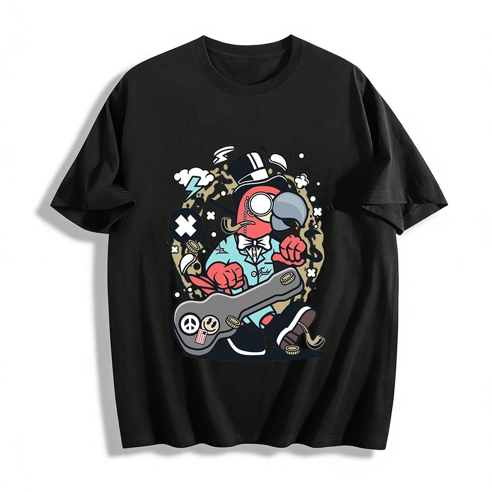 Vintage Gentleman Parrot Graphic Tee Trendy Streetwear For Men Women Pure cotton T-shirt XXS
Vintage Gentleman Parrot Graphic Tee Trendy Streetwear For Men Women Pure cotton T-shirt XXS