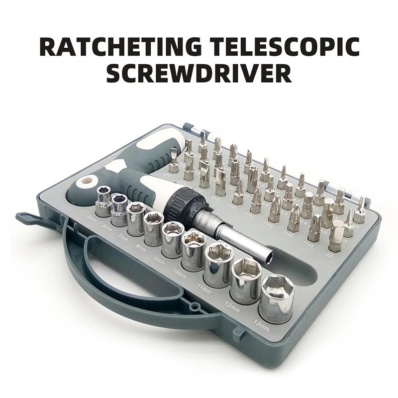 Набор 41 в 1, многофункциональный набор отверток с трещоткой, выдвижная Т-образная рукоятка, набор насадок, инструмент для изменения угла, инструмент для ремонта
Набор 41 в 1, многофункциональный набор отверток с трещоткой, выдвижная Т-образная рукоятка, набор насадок, инструмент для изменения угла, инструмент для ремонта