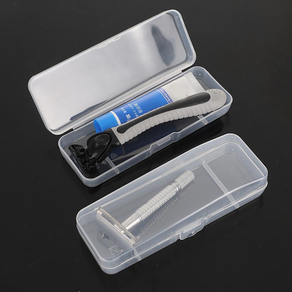 1PCS Shaver Box Transparent Storage Box Portable Travel Men Shaver Box Knife Holder Plastic Storage Box Shaver Container Holder
1PCS Shaver Box Transparent Storage Box Portable Travel Men Shaver Box Knife Holder Plastic Storage Box Shaver Container Holder