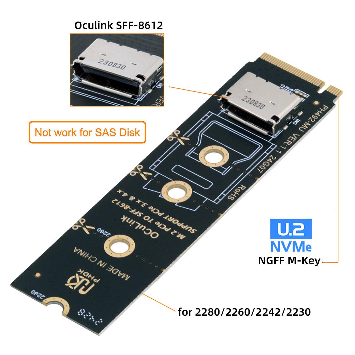 SF-023-2280BK 2280 PCI-E4.0 M.2 M-Key to Oculink SFF-8612 SFF-8611 Vertical Host Adapter As Shown A
SF-023-2280BK 2280 PCI-E4.0 M.2 M-Key to Oculink SFF-8612 SFF-8611 Vertical Host Adapter As Shown A