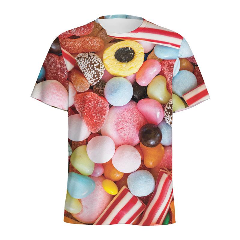 Summer Cartoon Candy Pattern T Shirt For Kids 3D Printed Fudge Gummy T-shirt Tops Casual Short Sleeves Loose Tee Shirts 160
Summer Cartoon Candy Pattern T Shirt For Kids 3D Printed Fudge Gummy T-shirt Tops Casual Short Sleeves Loose Tee Shirts 160