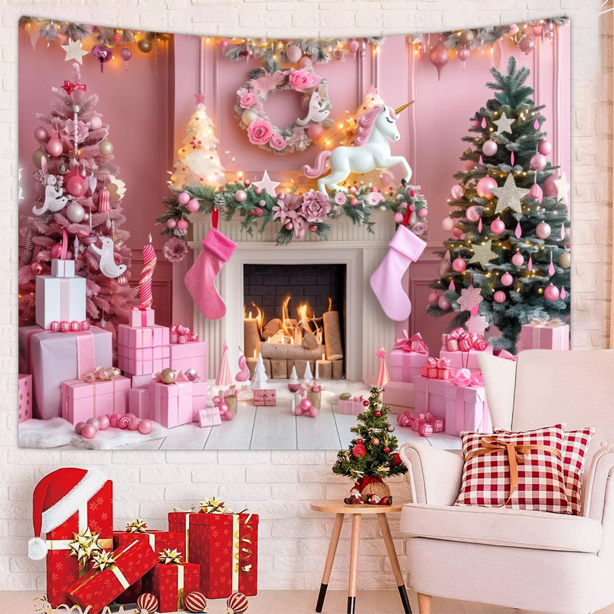 1pc Christmas tapestry, snow background banner outside the Christmas tree window, Christmas fireplace tapestry 90x75cm
1pc Christmas tapestry, snow background banner outside the Christmas tree window, Christmas fireplace tapestry 90x75cm