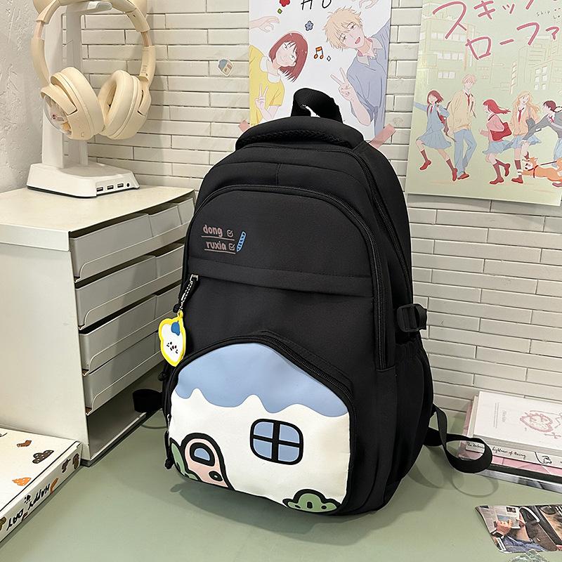 High value college style fresh and sweet cute house backpack junior high school students large capacity backpack
High value college style fresh and sweet cute house backpack junior high school students large capacity backpack