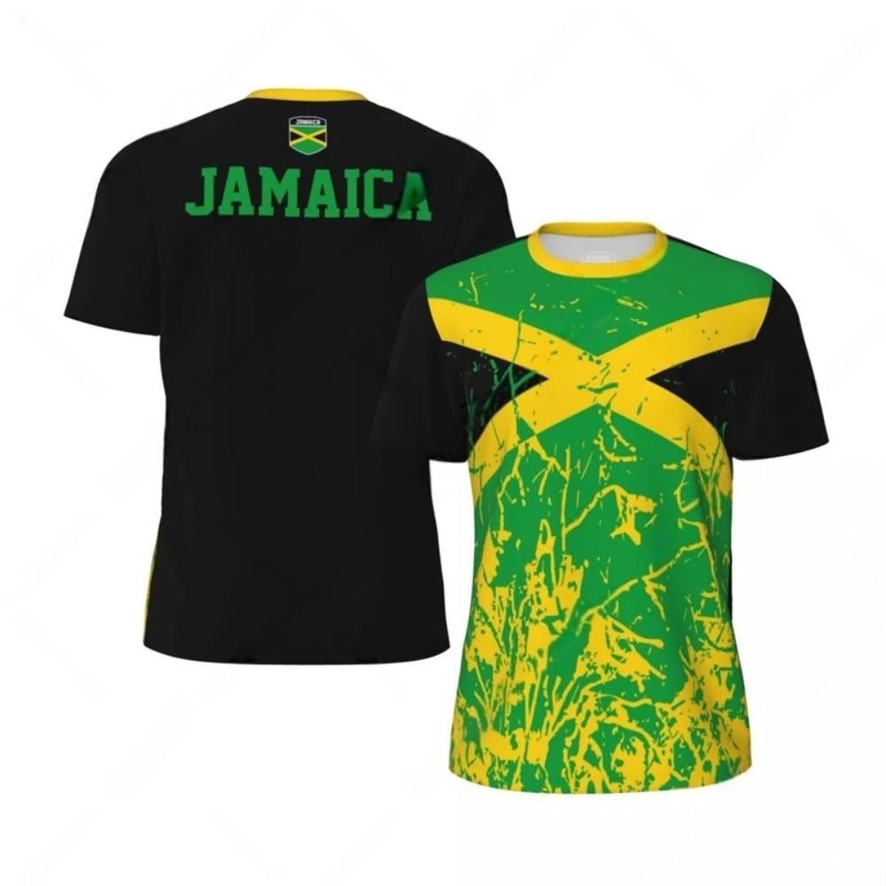 Fashion Jamaica Flag Graphic Football T Shirts For Men Summer Trend 3D National Emblem Printed T-shirts Casual Tees 6XL
Fashion Jamaica Flag Graphic Football T Shirts For Men Summer Trend 3D National Emblem Printed T-shirts Casual Tees 6XL