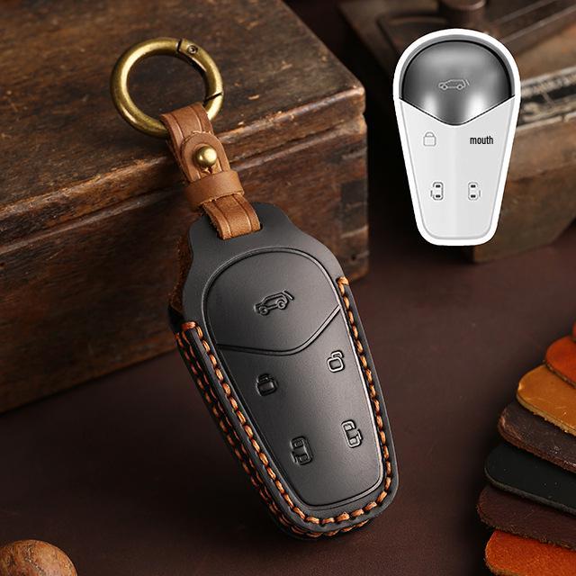 Applicable Models: Lantu Dreamer PHEV/EV, Zhuiguang PHEV Car Key Case - Full Coverage Genuine Leather Shell with Buckle for Men
Applicable Models: Lantu Dreamer PHEV/EV, Zhuiguang PHEV Car Key Case - Full Coverage Genuine Leather Shell with Buckle for Men