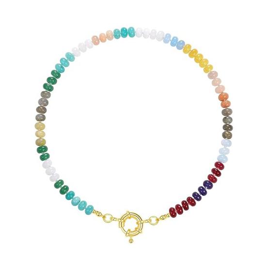 Stone Beads Necklace Colorful Beaded Choker Boho Summer Holiday Necklace for Women Daily Wear Party Beach Vacation Jewelry H
Stone Beads Necklace Colorful Beaded Choker Boho Summer Holiday Necklace for Women Daily Wear Party Beach Vacation Jewelry H