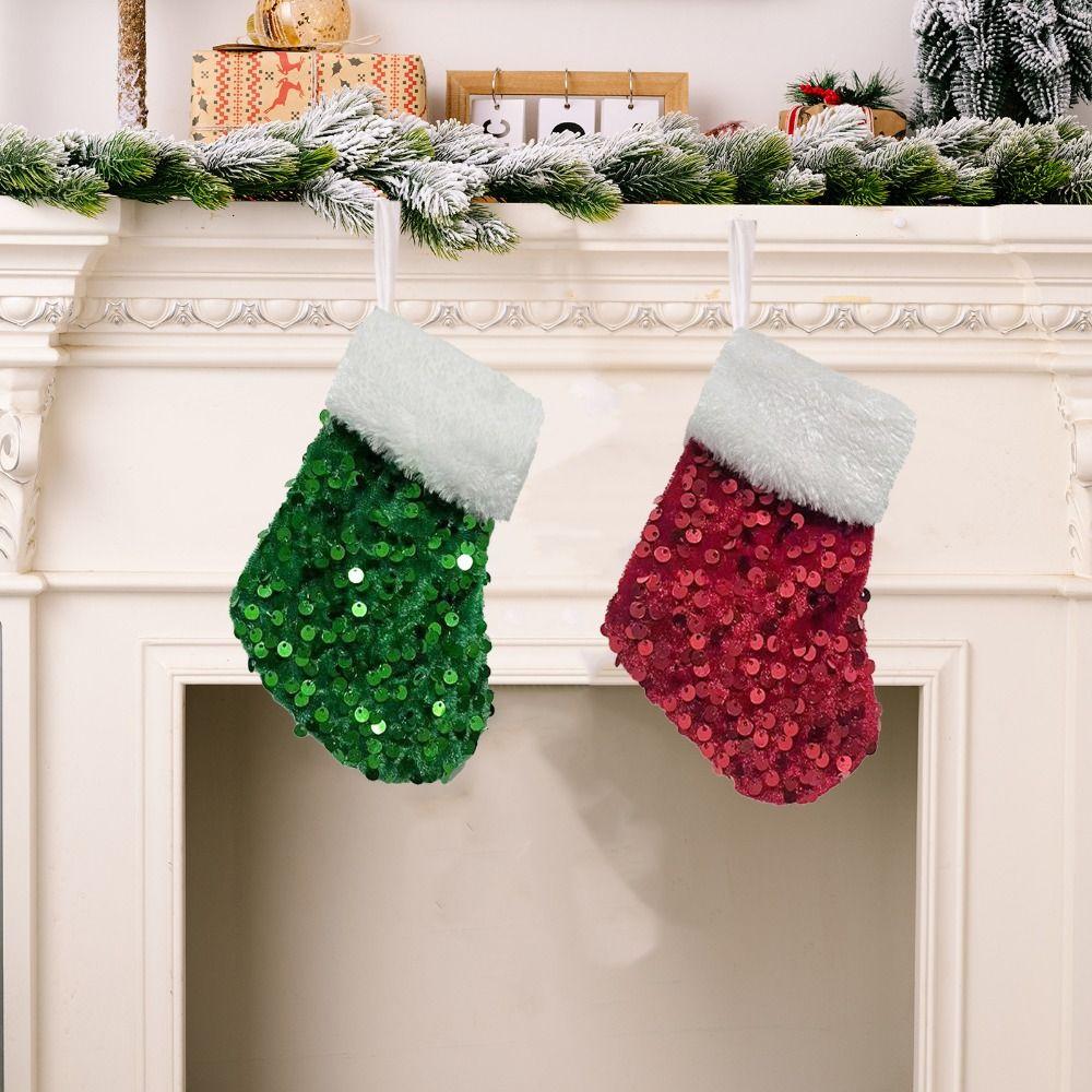 Small Christmas Tree Ornaments Hanging Christmas Decoration Red Sequins Christmas Stocking Holiday
Small Christmas Tree Ornaments Hanging Christmas Decoration Red Sequins Christmas Stocking Holiday