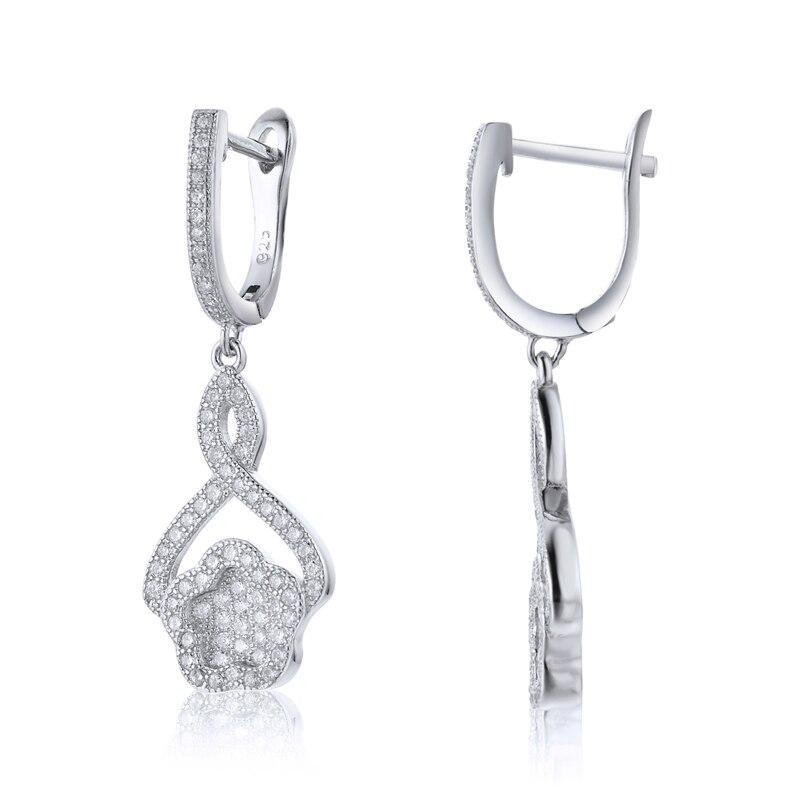 Серьги из стерлингового серебра 925 пробы, серьги-капли с цветком, прозрачные висячие серьги с микро-паве из циркона, милые женские серьги, изысканные ювелирные изделия
Серьги из стерлингового серебра 925 пробы, серьги-капли с цветком, прозрачные висячие серьги с микро-паве из циркона, милые женские серьги, изысканные ювелирные изделия