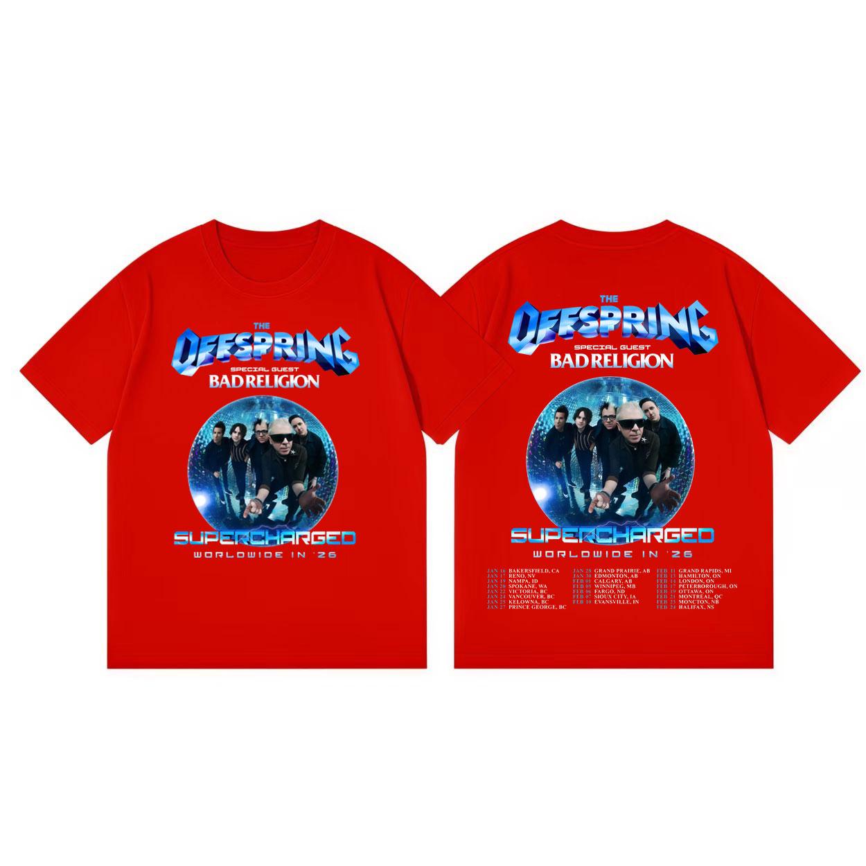 Punk Rock Band The Offspring Supercharged Tour 2026 Graphic T Shirts High Quality Fashion Tshirt Unisex Casual Cotton Tshirts S
Punk Rock Band The Offspring Supercharged Tour 2026 Graphic T Shirts High Quality Fashion Tshirt Unisex Casual Cotton Tshirts S