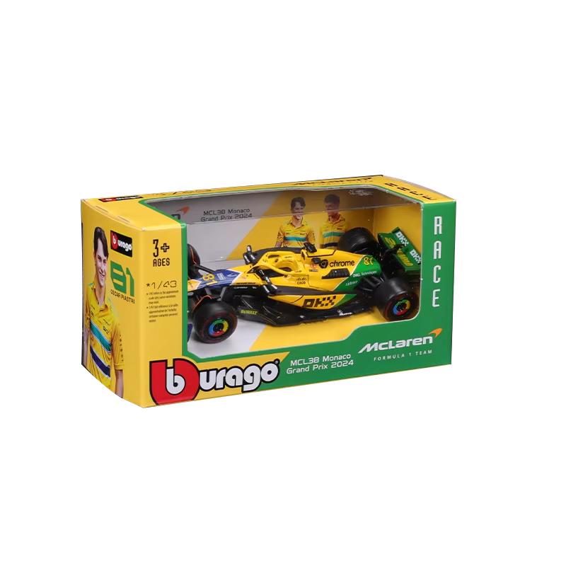 Bburago 1:43 MCL38 F1 Mclaren 2024 Miami Grand Prix Alloy Car Miniature Diecast Model #4 Lando Norris #81 Oscar Piastri Toy
Bburago 1:43 MCL38 F1 Mclaren 2024 Miami Grand Prix Alloy Car Miniature Diecast Model #4 Lando Norris #81 Oscar Piastri Toy
