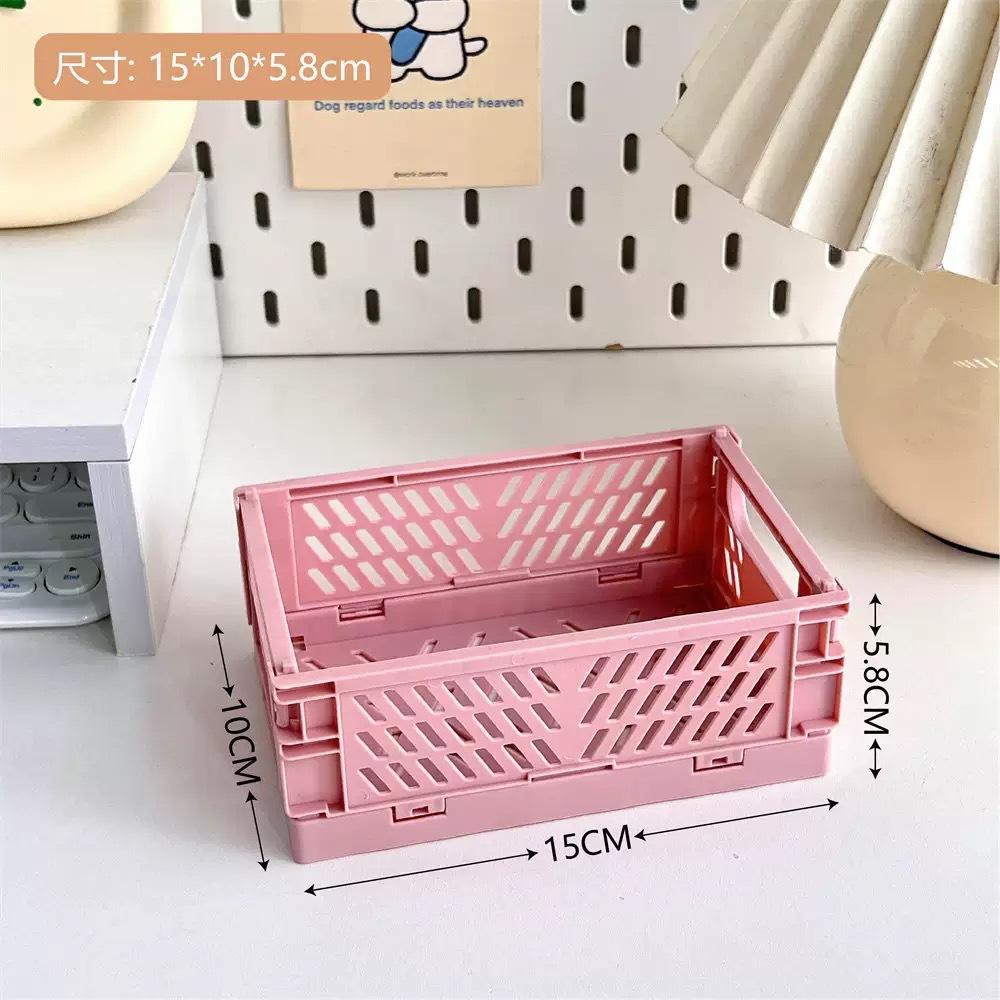 Foldable Desktop Storage Box for Student Dormitory, Women s Cosmetics and Stationery Storage Basket, Plastic Small Organizer
Foldable Desktop Storage Box for Student Dormitory, Women s Cosmetics and Stationery Storage Basket, Plastic Small Organizer