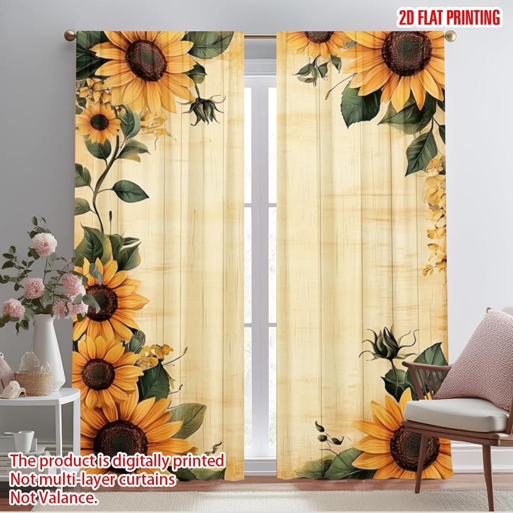 2pcs,2D plane printing Creative Curtains Sunflower Frame Versatile Polyester (without rod) Home Decor Perfect for Living Room, 52.50×116.00 CM 2pcs
2pcs,2D plane printing Creative Curtains Sunflower Frame Versatile Polyester (without rod) Home Decor Perfect for Living Room, 52.50×116.00 CM 2pcs