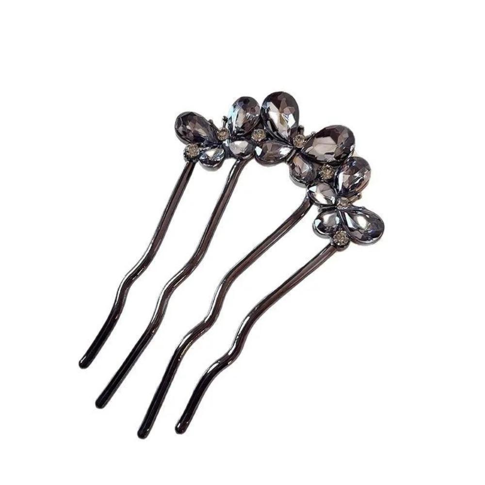 Rhinestone Toothed Insert Comb Hairstyle Tools U-shaped Hair Clip Butterfly Hairpin Women чёрный
Rhinestone Toothed Insert Comb Hairstyle Tools U-shaped Hair Clip Butterfly Hairpin Women чёрный