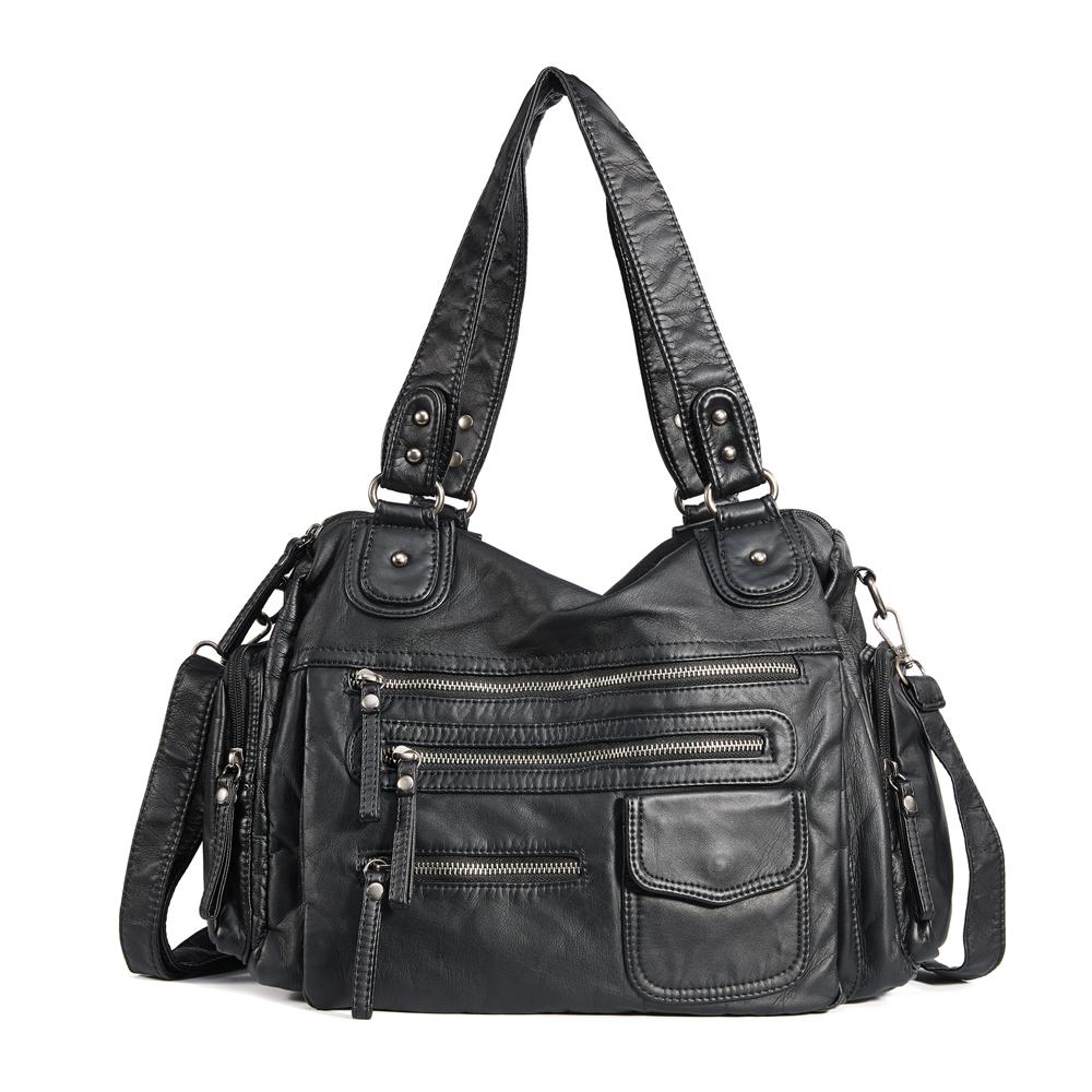 Annmouler Large Capacity Washed Leather Hobo Bags for Women Roomy Handabgs with Crossbody Strap Multi-pockets Tote Bag for Trave 38x16x29 cm чёрный
Annmouler Large Capacity Washed Leather Hobo Bags for Women Roomy Handabgs with Crossbody Strap Multi-pockets Tote Bag for Trave 38x16x29 cm чёрный