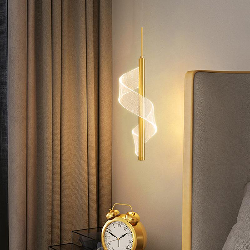 Nordic Creative Spiral LED Подвесные лампы Прикроватная подвесная лампа Домашний декор Внутреннее освещение Спальня Современные акриловые люстры Warm White золотистый
Nordic Creative Spiral LED Подвесные лампы Прикроватная подвесная лампа Домашний декор Внутреннее освещение Спальня Современные акриловые люстры Warm White золотистый