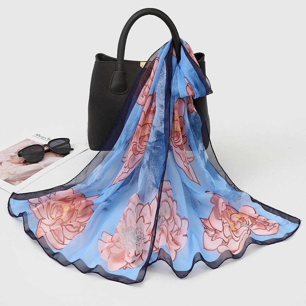 New Chiffon Printed Silk Scarf Floral Lotus Breathable Beach Travel Photography Shawl Thin Fashion Scarf Long Silk Scarf
New Chiffon Printed Silk Scarf Floral Lotus Breathable Beach Travel Photography Shawl Thin Fashion Scarf Long Silk Scarf