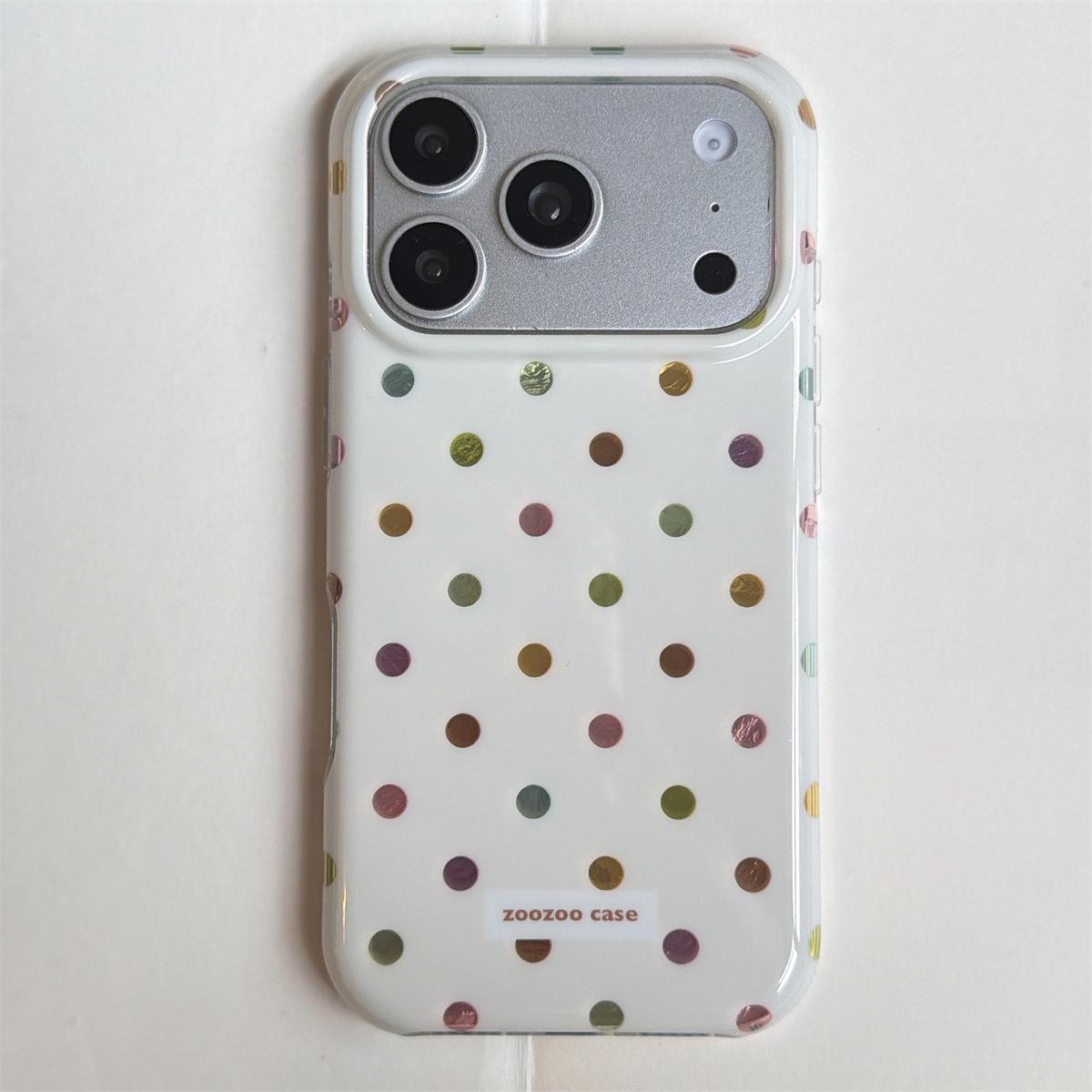 iPhone 15/16/17 ProMax Polka Dot Double Layer Case with Round Edge & Drop Protection (Compatible with iPhone 13/14) iPhone 17
iPhone 15/16/17 ProMax Polka Dot Double Layer Case with Round Edge & Drop Protection (Compatible with iPhone 13/14) iPhone 17