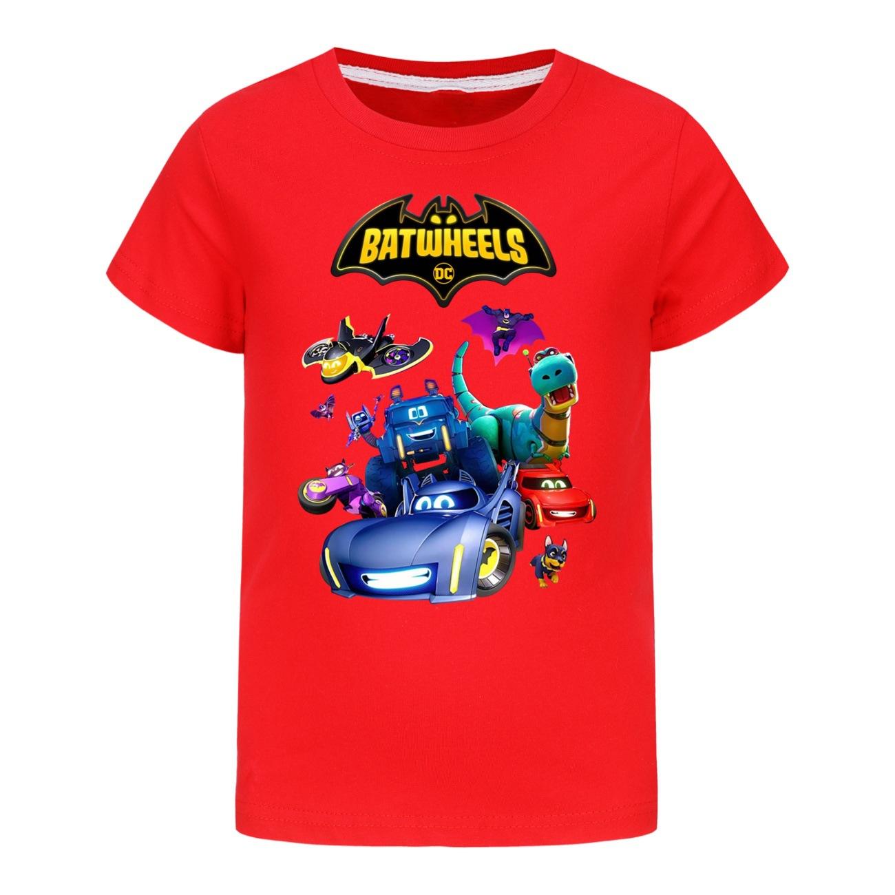 Funny Batwheels Short Sleeve Kids Clothing T-Shirts Summer Children Tops Cartoon Casual Tees Cotton Boys Girls Clothes 130
Funny Batwheels Short Sleeve Kids Clothing T-Shirts Summer Children Tops Cartoon Casual Tees Cotton Boys Girls Clothes 130