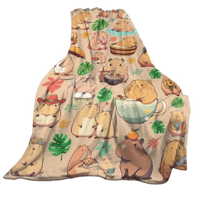 24TE Capybaras Print Flannel Blanket Soft Adult Bed Cover Warm Fleece Bed Throw Bedspread for Sofa A
24TE Capybaras Print Flannel Blanket Soft Adult Bed Cover Warm Fleece Bed Throw Bedspread for Sofa A