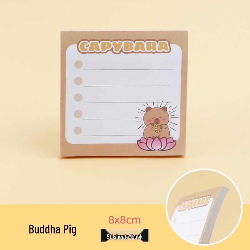 Creative Capybara Sticky Notes: High-Value, Cute, Tearable, Custom Logo Options, INS Style 8x8 cm
Creative Capybara Sticky Notes: High-Value, Cute, Tearable, Custom Logo Options, INS Style 8x8 cm