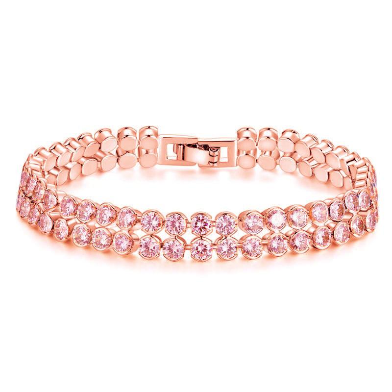 Double row zircon bracelet, premium zircon drop bracelet
Double row zircon bracelet, premium zircon drop bracelet