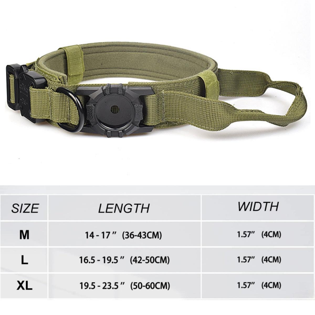 Тактический ошейник для собак с креплением AirTag, удобный, мягкий, с металлической пряжкой, GPS-ошейник для собак средних и крупных пород M&CHINA
Тактический ошейник для собак с креплением AirTag, удобный, мягкий, с металлической пряжкой, GPS-ошейник для собак средних и крупных пород M&CHINA