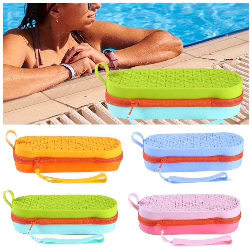 Hollow Swimming Goggles Storage Box Silicagel Myopia Glasses Case Swimmers рожевий/троянди рожеві кольору
Hollow Swimming Goggles Storage Box Silicagel Myopia Glasses Case Swimmers рожевий/троянди рожеві кольору