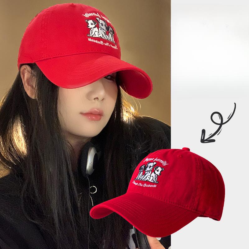 Cute Red Dog Baseball Hat for Women Japanese Niche Retro Versatile Face Showing Small Big Head Circumference Baseball Hat Adjustable
Cute Red Dog Baseball Hat for Women Japanese Niche Retro Versatile Face Showing Small Big Head Circumference Baseball Hat Adjustable