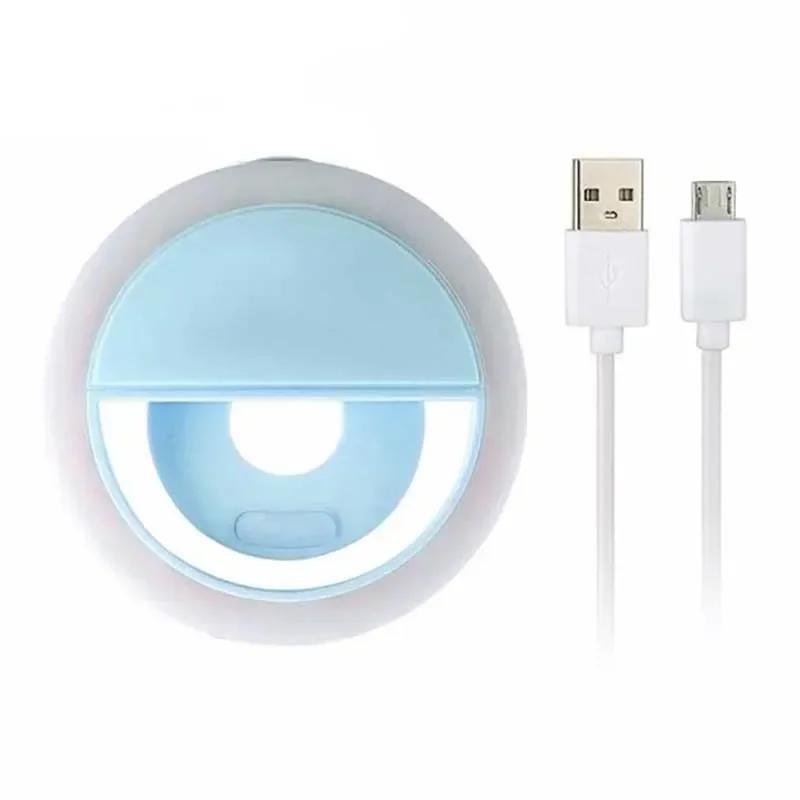 Ringlight Selfie Light Clip On for iPhone Samsung Phone with USB Charge Video Photo Lamp синій
Ringlight Selfie Light Clip On for iPhone Samsung Phone with USB Charge Video Photo Lamp синій