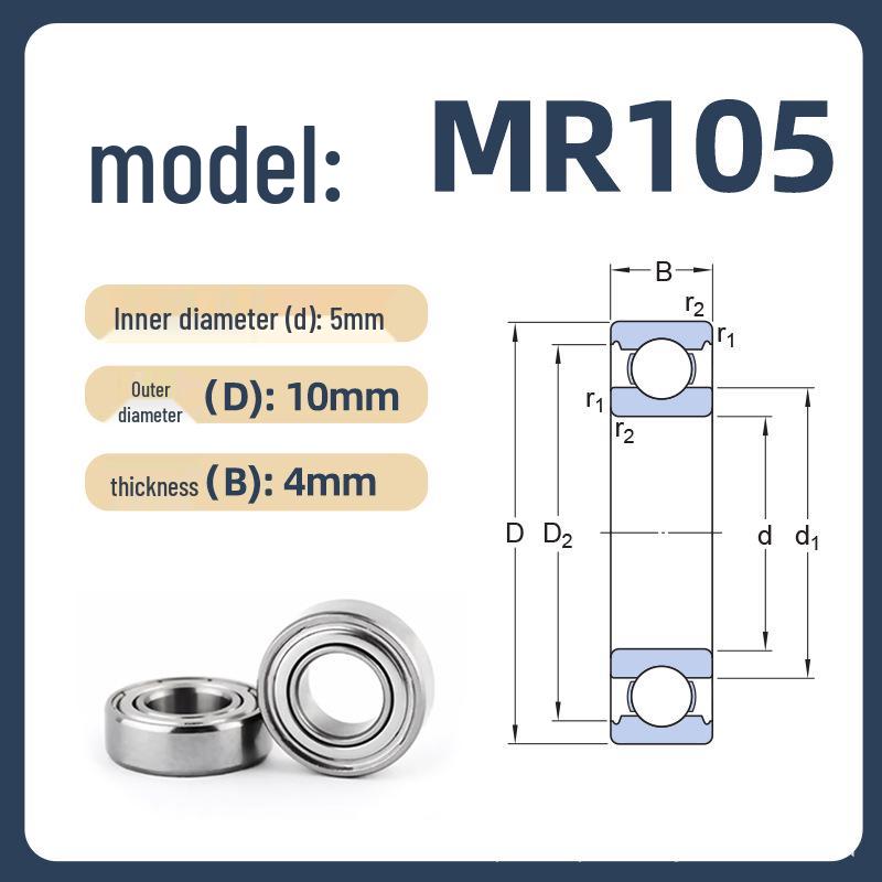 HTMW MR Series Miniature Deep Groove Ball Bearings GCR15 MR83-MR148
HTMW MR Series Miniature Deep Groove Ball Bearings GCR15 MR83-MR148