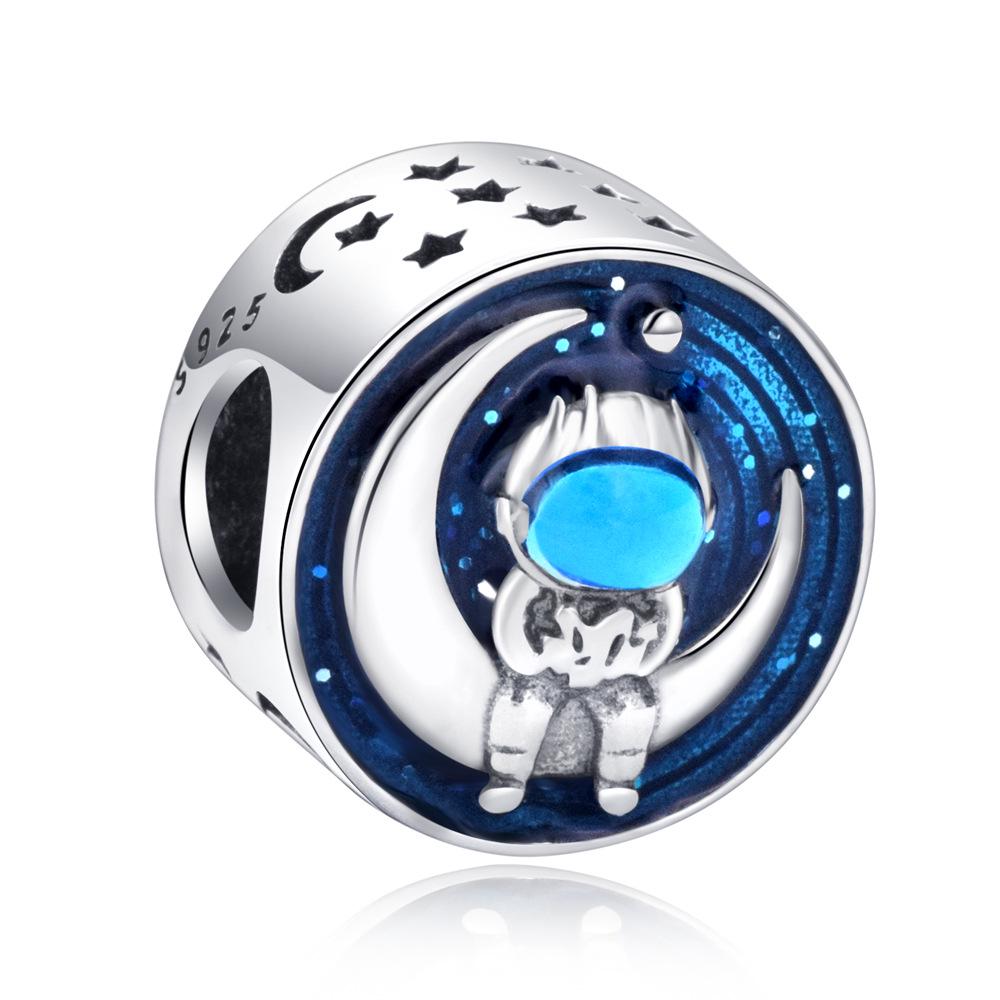 Браслет-підвіска Літак з срібла 925 проби Starry Sky з намистинами
Браслет-підвіска Літак з срібла 925 проби Starry Sky з намистинами