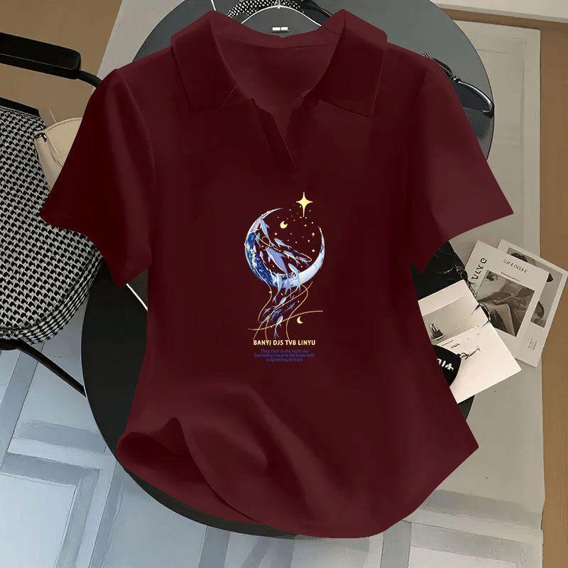 Fashion Women s Cotton Short Sleeve Printed T-Shirt Summer Polo Shirt Casual Top XXL фіолетовий
Fashion Women s Cotton Short Sleeve Printed T-Shirt Summer Polo Shirt Casual Top XXL фіолетовий