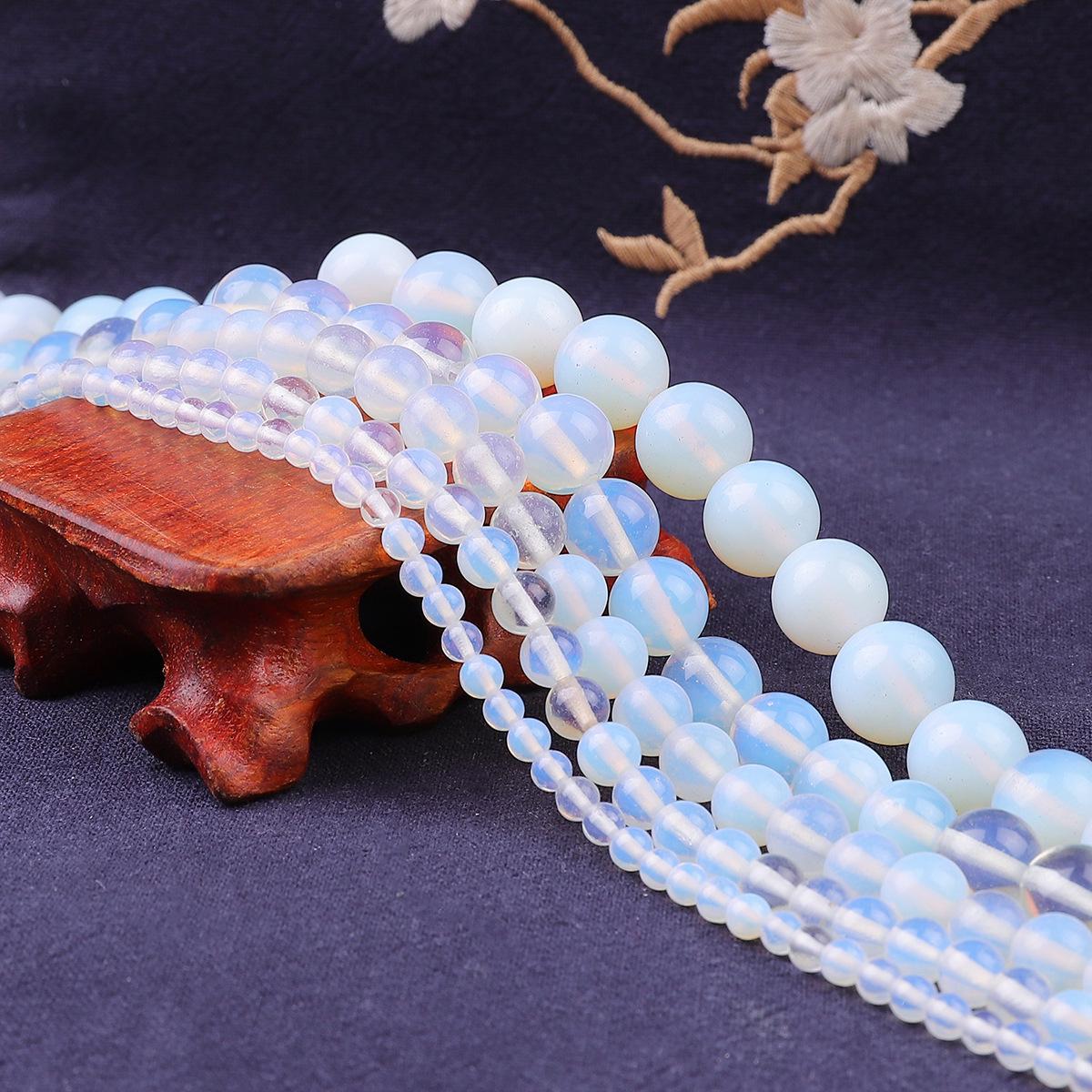 Handmade Synthetic Opal Round Beads for DIY Jewelry Making 4mm, 38cm strand, approx. 93 beads
Handmade Synthetic Opal Round Beads for DIY Jewelry Making 4mm, 38cm strand, approx. 93 beads