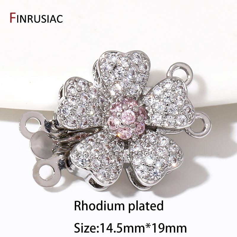 Rhodium Plated Flower Brass Box Clasps,2-Strand End Clasps Connectors For Bracelet Necklace DIY Jewelry Making Supplies 1 piece
Rhodium Plated Flower Brass Box Clasps,2-Strand End Clasps Connectors For Bracelet Necklace DIY Jewelry Making Supplies 1 piece