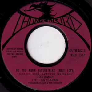7inch Record DONOMAN - Do You Know (Everything Bout Love) 45TH102 THUNDERBIRD 1963 US Blues Used
7inch Record DONOMAN - Do You Know (Everything Bout Love) 45TH102 THUNDERBIRD 1963 US Blues Used