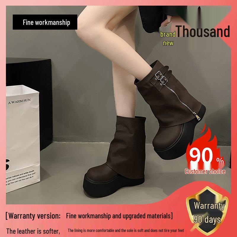 Petite Platform Height-Boosting Women’s Martin Boots 2025 – New Autumn Mid-Calf Cool Style 38
Petite Platform Height-Boosting Women’s Martin Boots 2025 – New Autumn Mid-Calf Cool Style 38