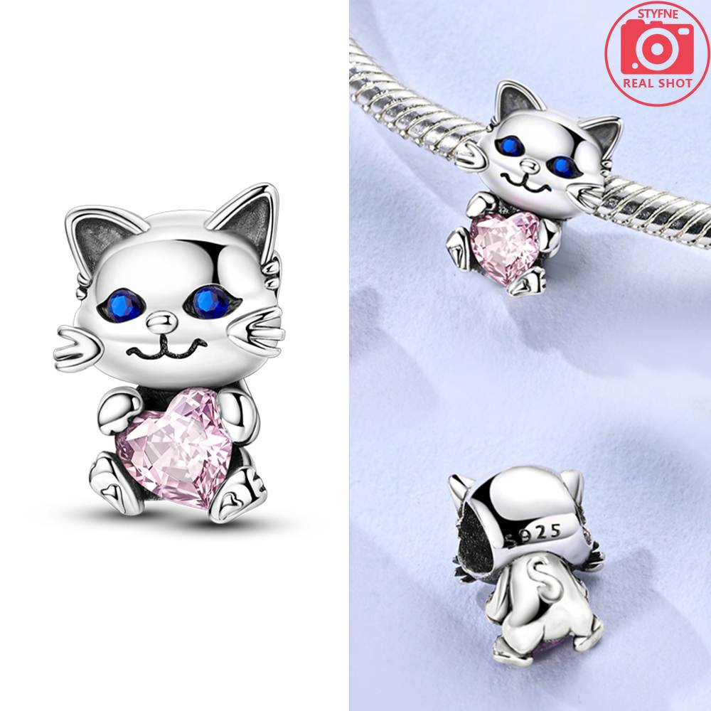 Cute Cat Pink Heart Beads Copper Original Beads Fit Original Charms Bracelet Beads Jewelry Fine Gifts For Women
Cute Cat Pink Heart Beads Copper Original Beads Fit Original Charms Bracelet Beads Jewelry Fine Gifts For Women