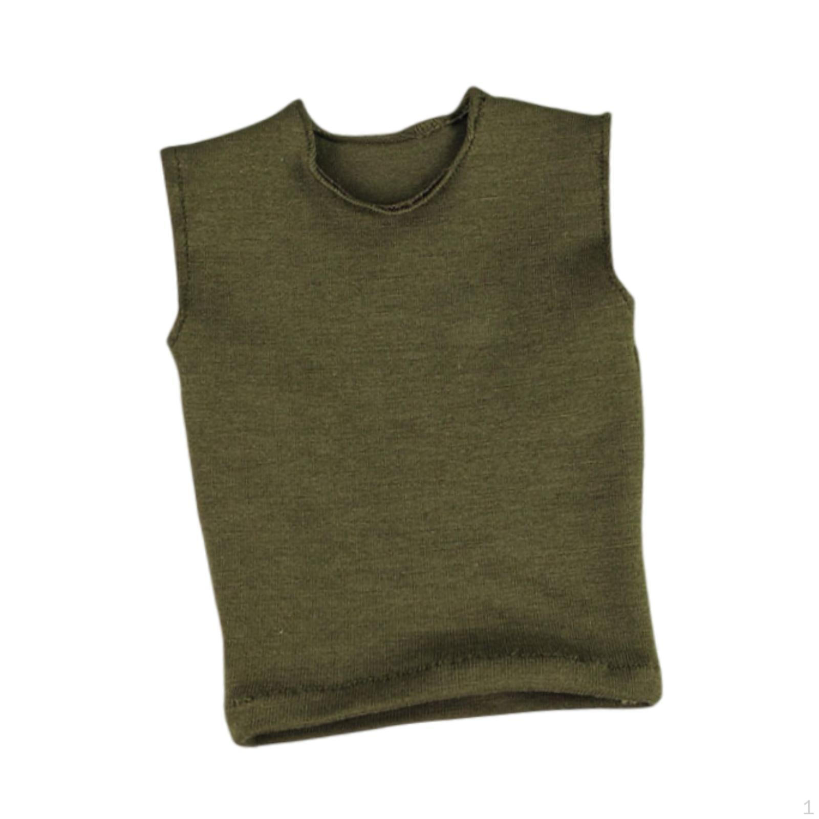 1/6 Мужская фигурка Футболка Безрукавка Жилет Наряды Короткий рукав Кукольная одежда Мини для 12 дюймов Аксессуары зелёный
1/6 Мужская фигурка Футболка Безрукавка Жилет Наряды Короткий рукав Кукольная одежда Мини для 12 дюймов Аксессуары зелёный