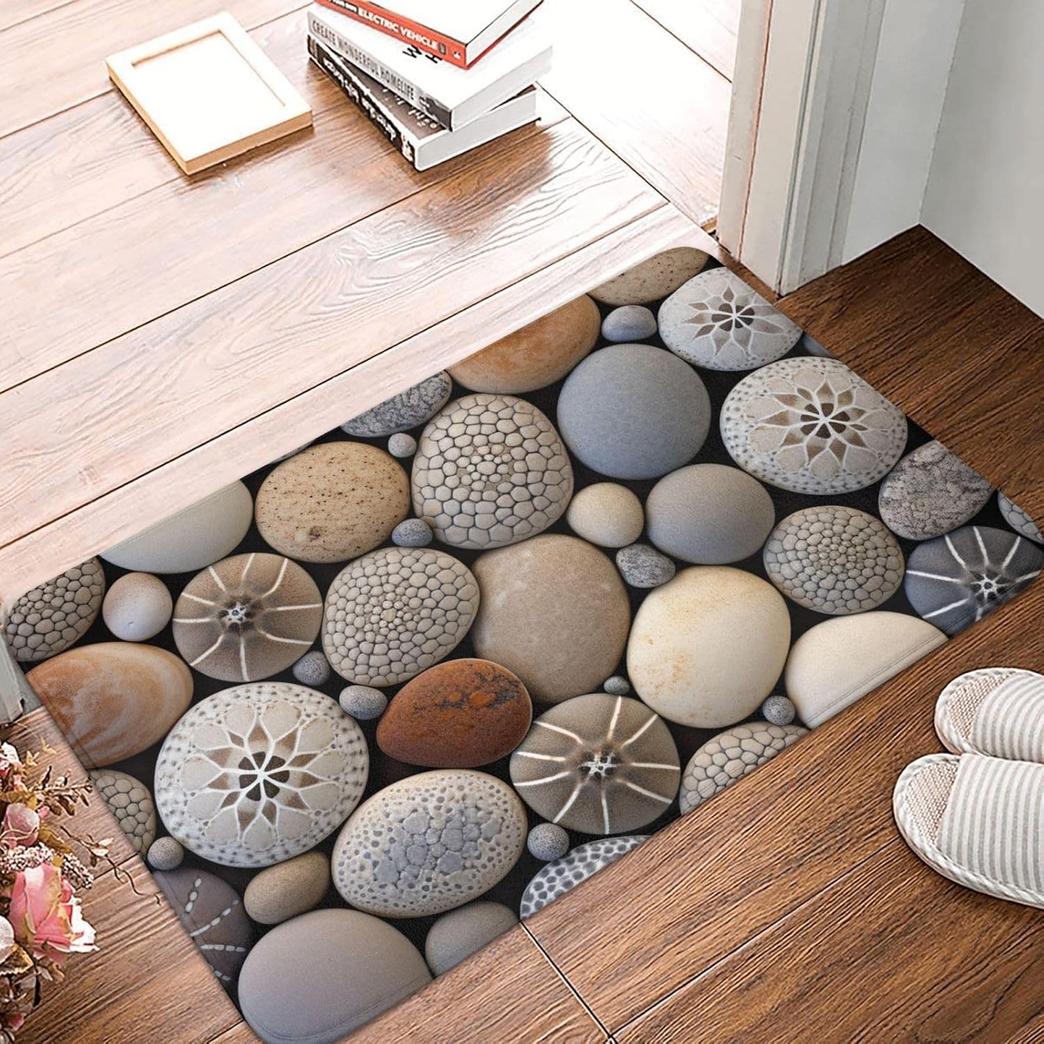 Stone Print Front Door Rug for Indoor Outdoor Entrance,Welcome Mat with Flannel Fabric 40x60cm
Stone Print Front Door Rug for Indoor Outdoor Entrance,Welcome Mat with Flannel Fabric 40x60cm